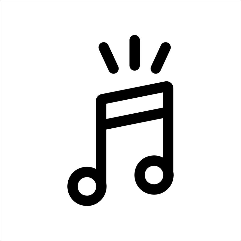 musical note icon illustration symbol vector