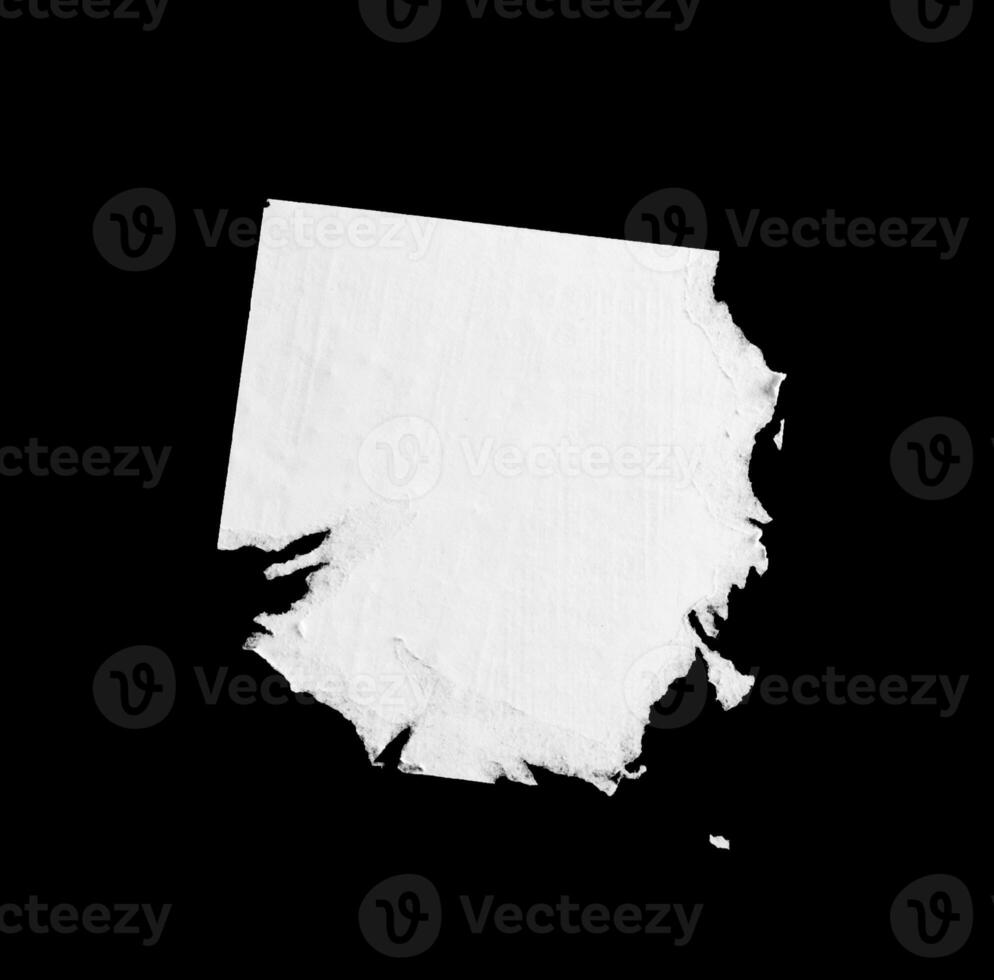 torn blank paper isolated photo
