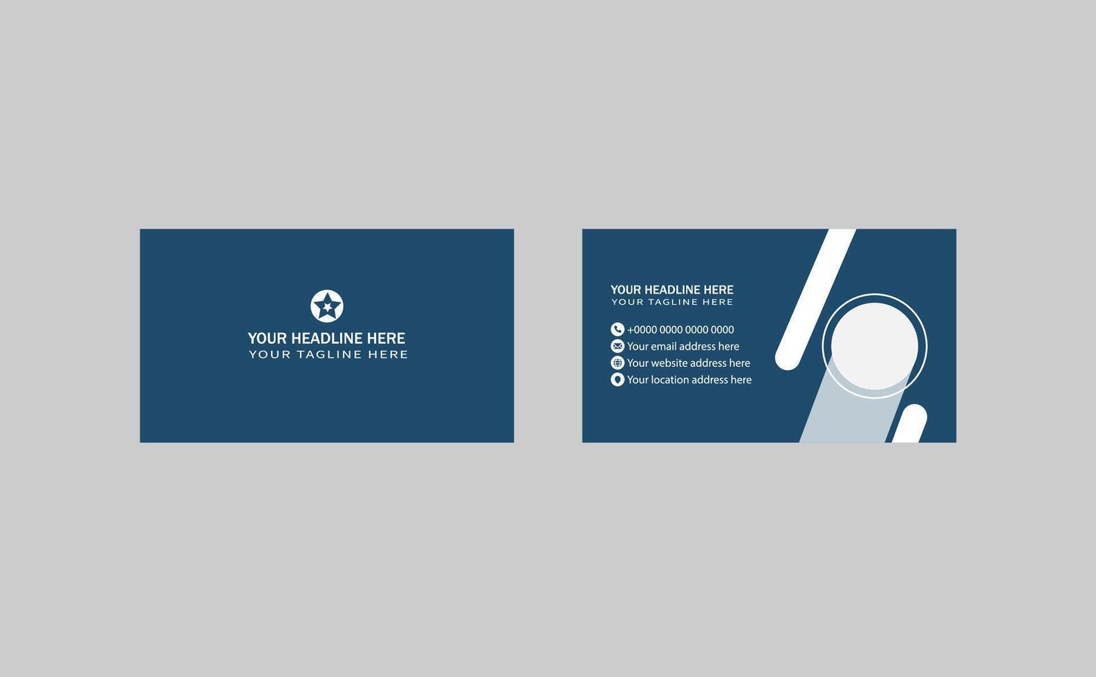 Simple and Editable Professional Business Card vector