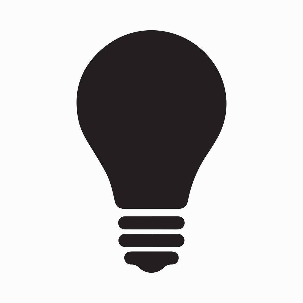 Premium Black Drawing of an Idea bulb icon. vector