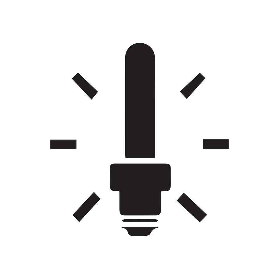 Premium bulb icon black graphic design. vector