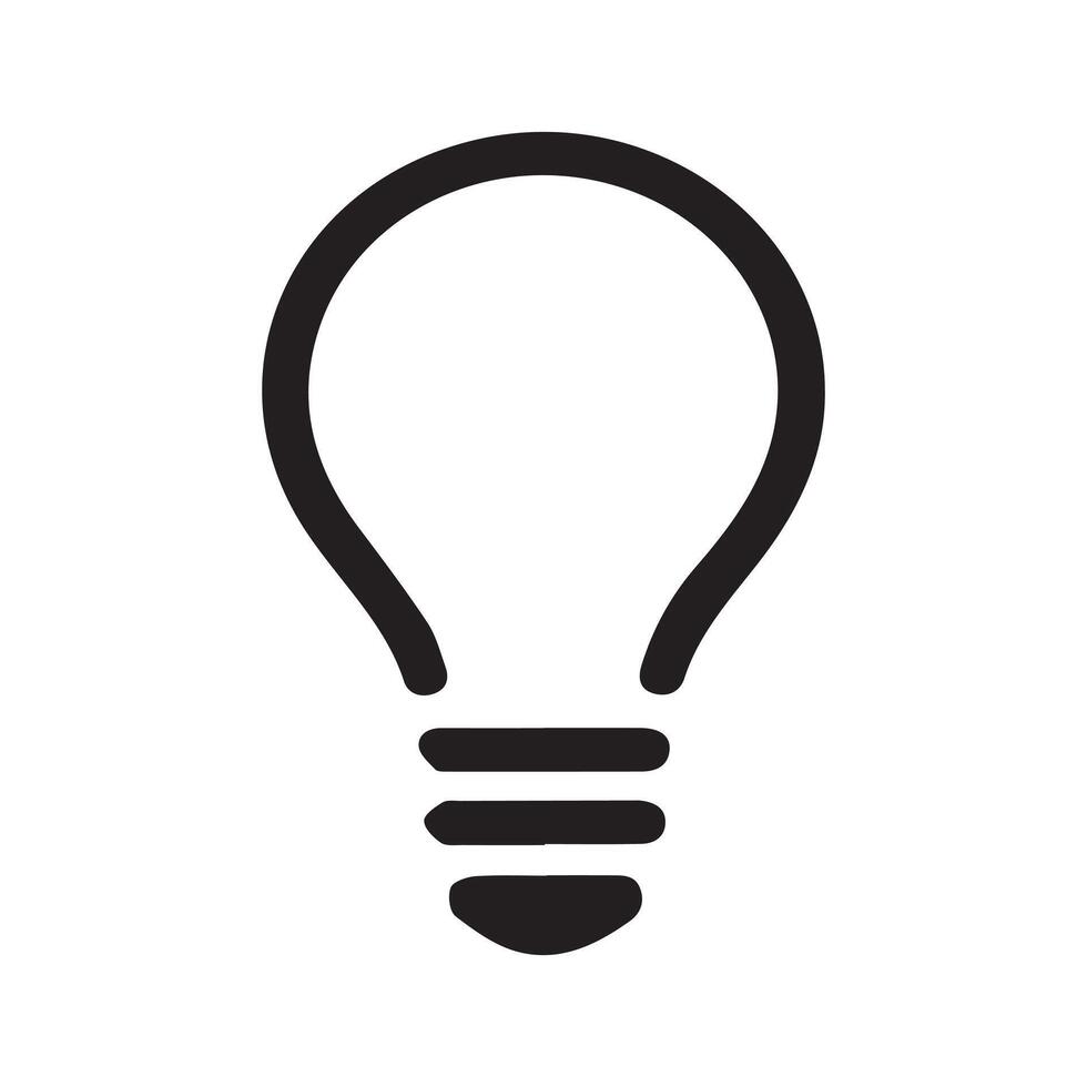Premium bulb line art icon graphic art design. vector
