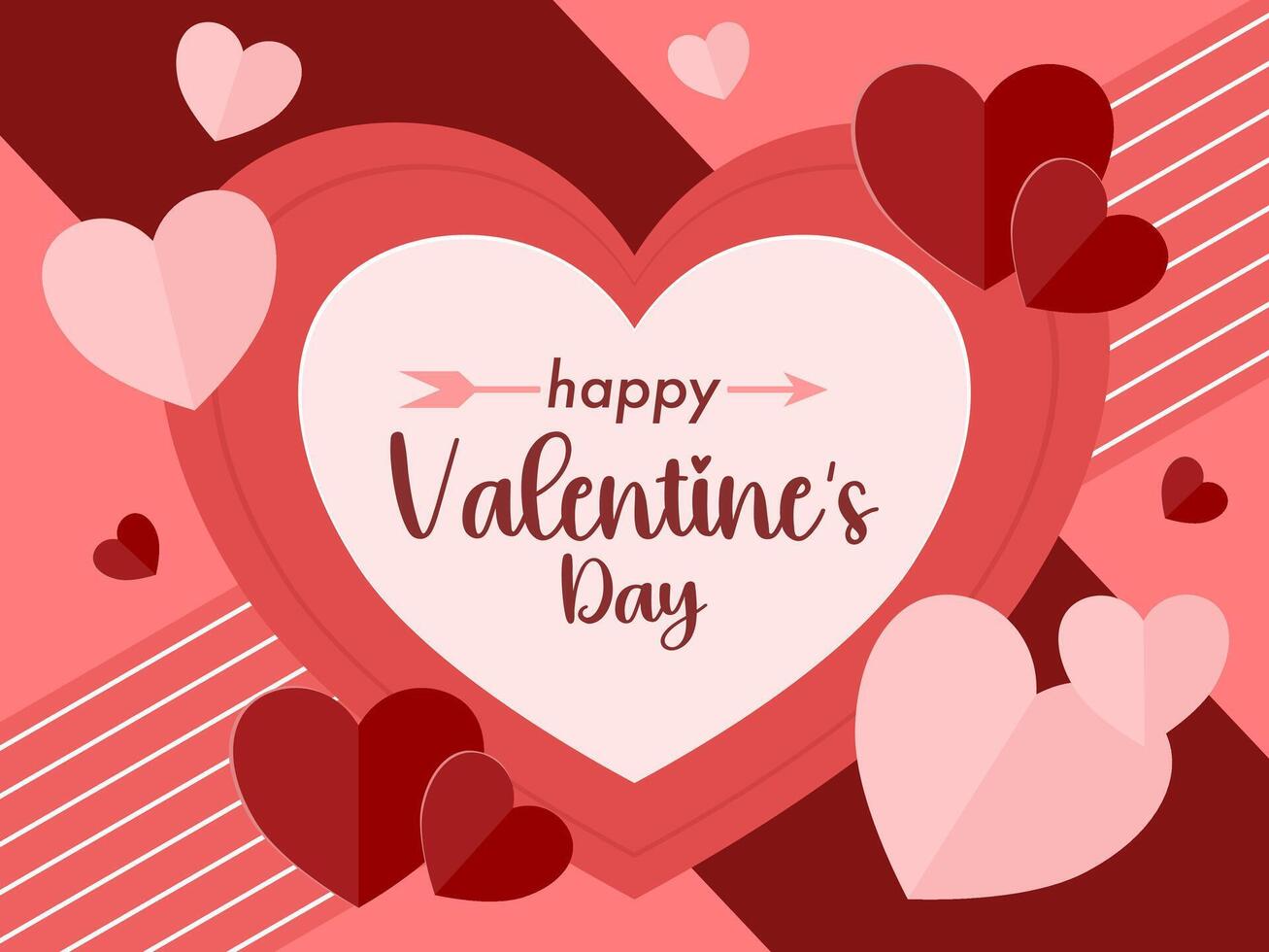 Valentines day blackground concept. vector