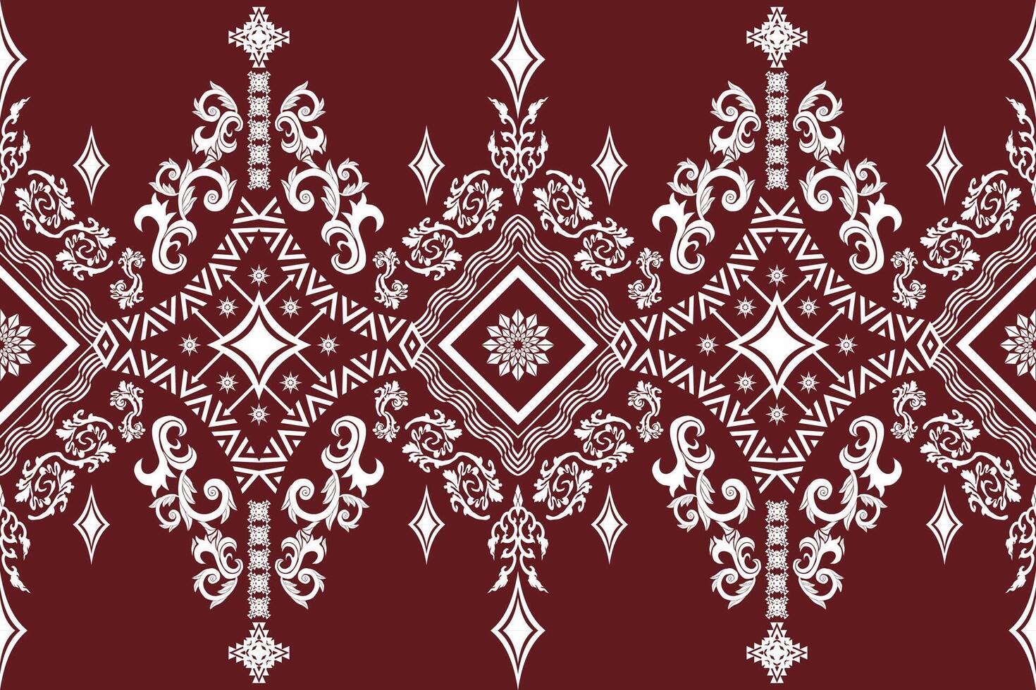 embroidery patterns design on red background vector