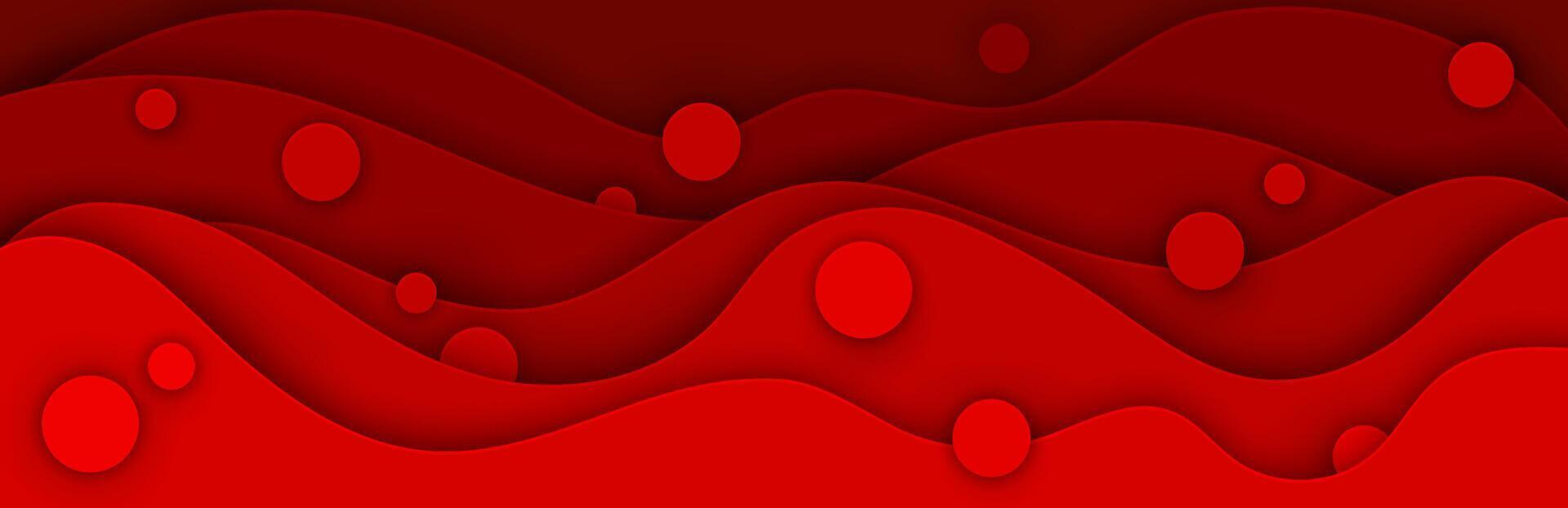Hemophilia day blood 3d paper cut background vector