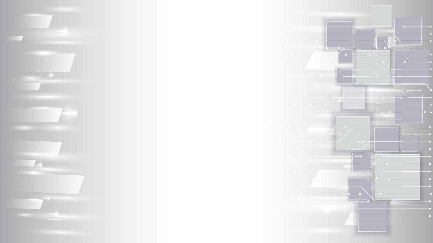 Abstract technology white gray background Hi-tech communication concept, technology, digital business, innovation, science fiction scene illustration with copy-space. vector