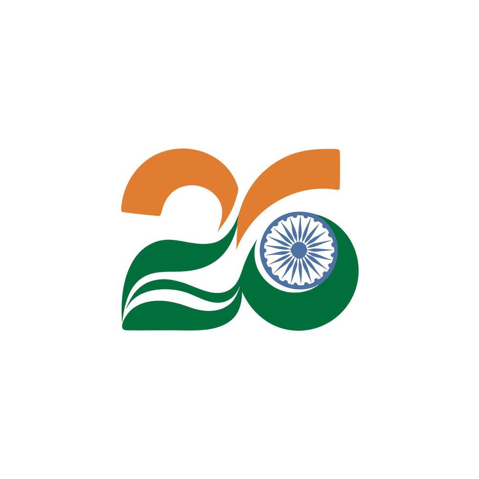 Anniversary of the republic of India vector
