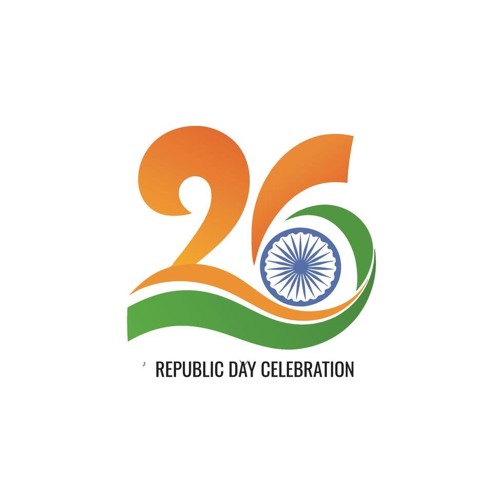 The 25th republic day celebration logo vector