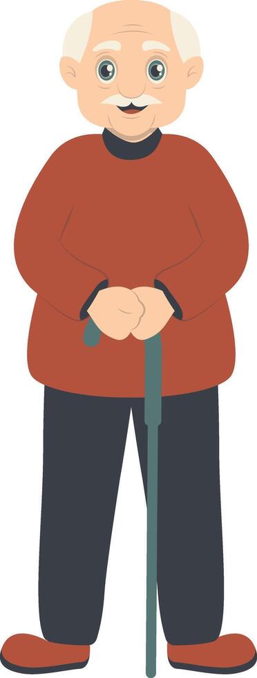 Old Guy Character vector