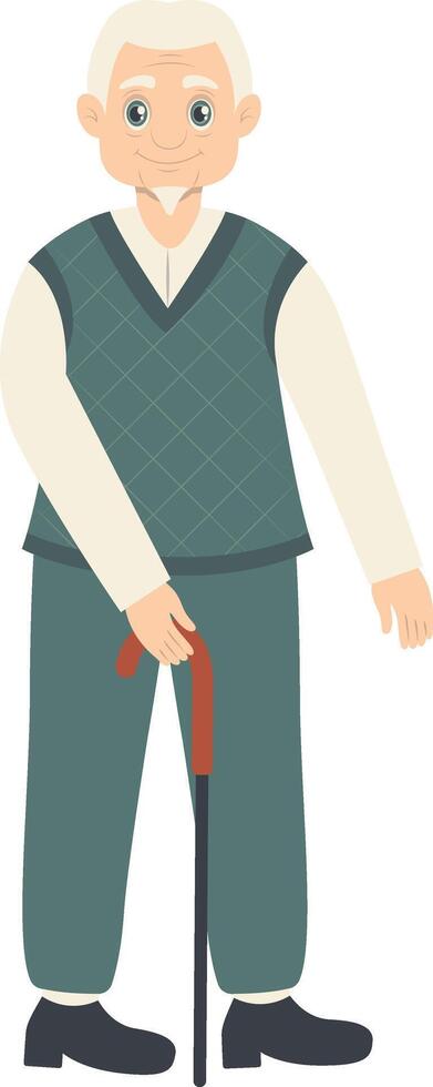 Old Man Character vector