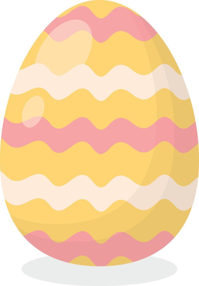 Easter Egg with Minimalist Decoration vector
