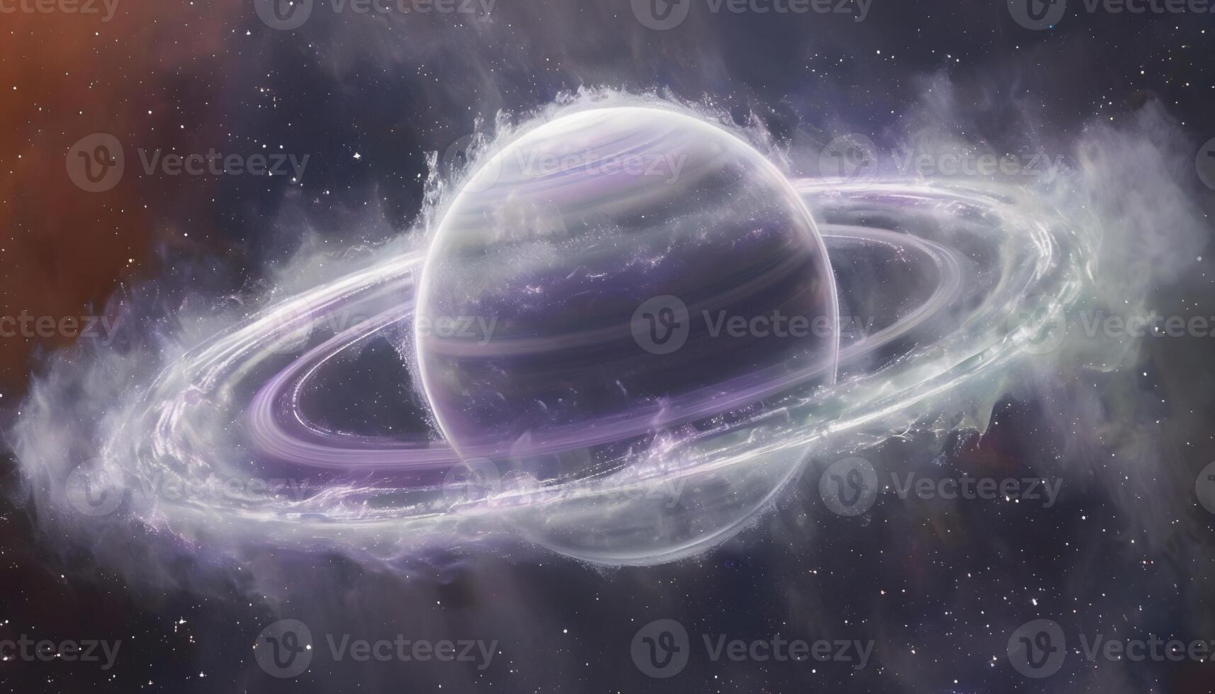 An artist's rendering of a planet with a ring around it photo