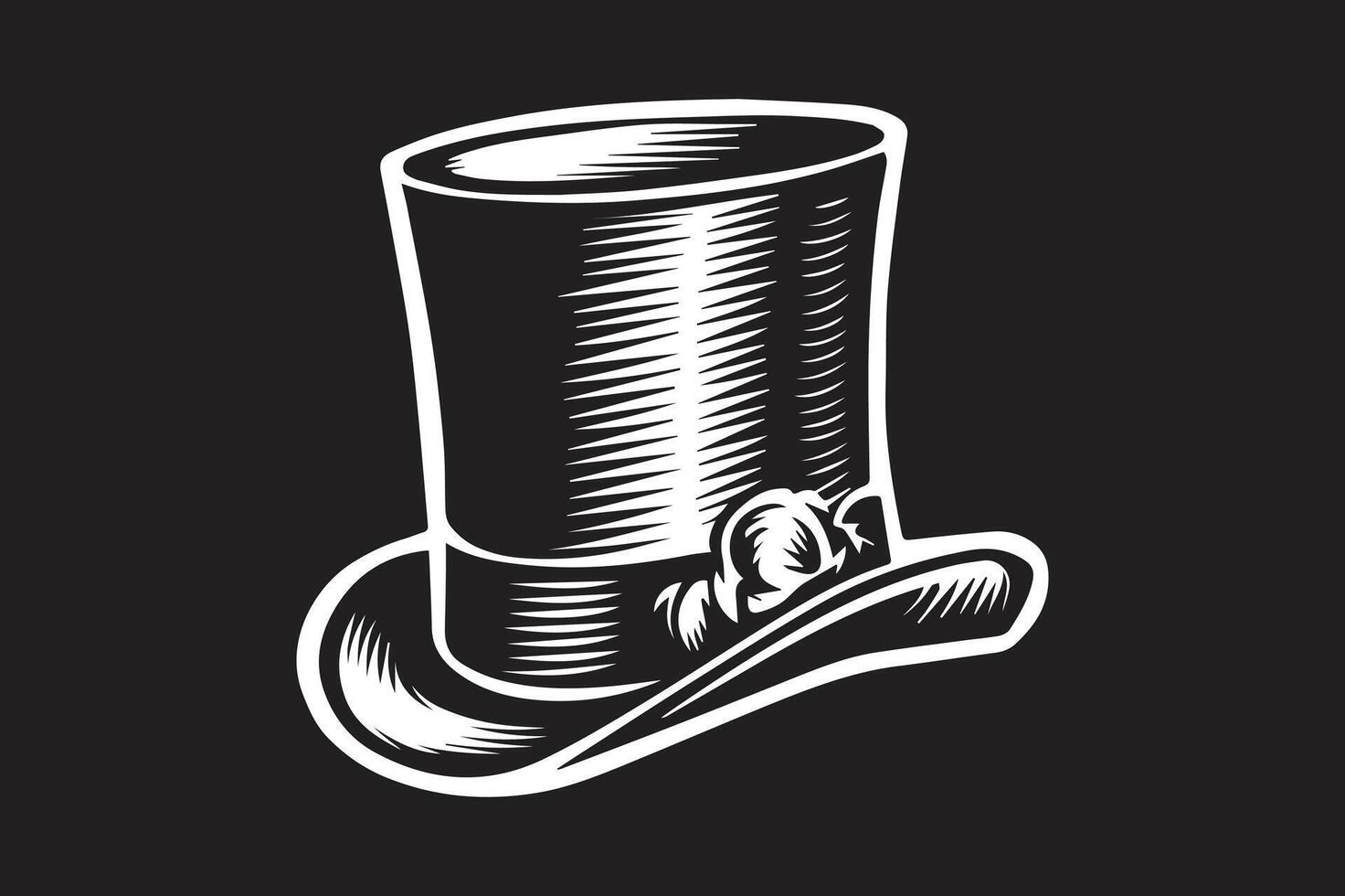 Top Hat Clipart for Theater and Costume Designs vector