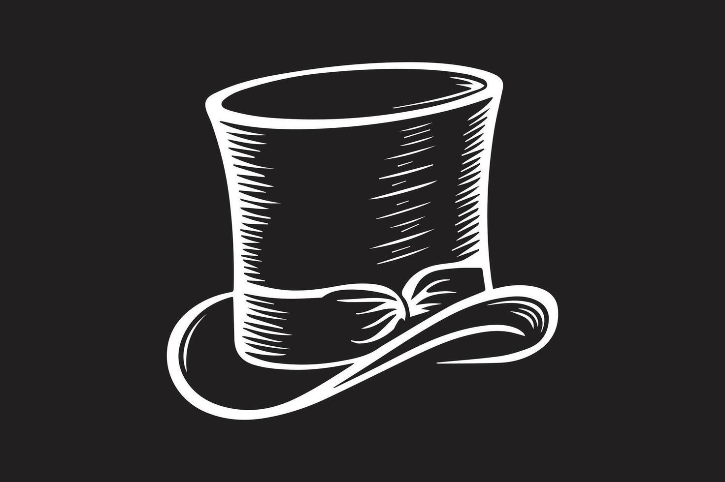 Classic Top Hat for Party and Event Graphics vector