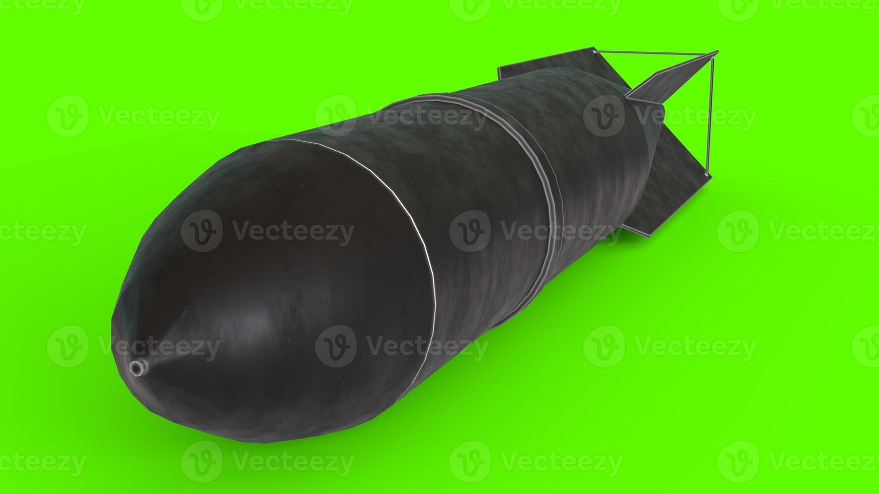 atom bomb with green background photo