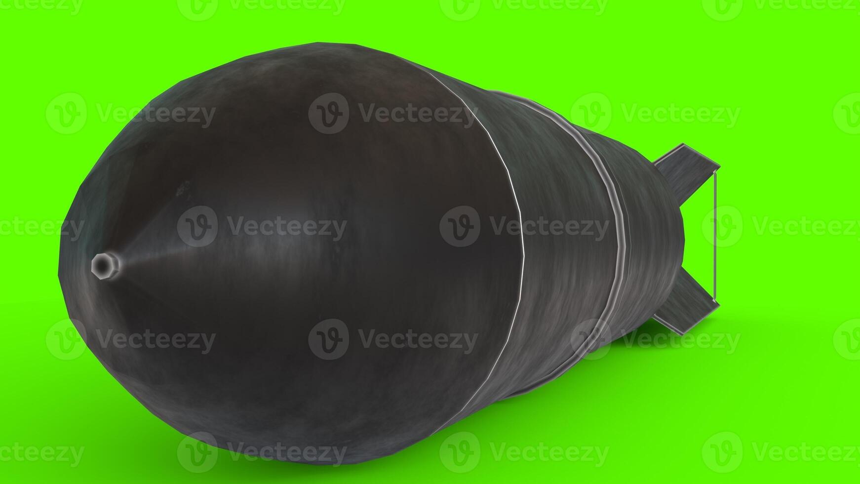 atom bomb with green background photo