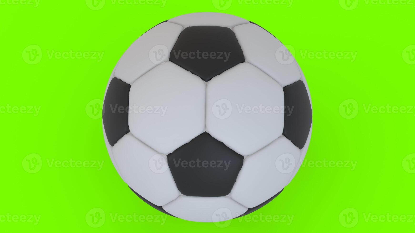 football with green background photo