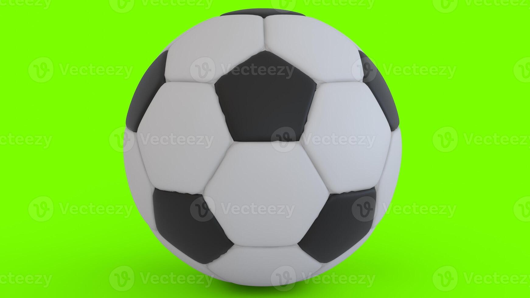 football with green background photo
