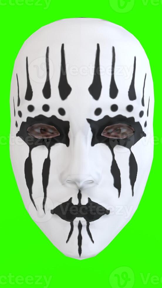 joey face mask with green background photo