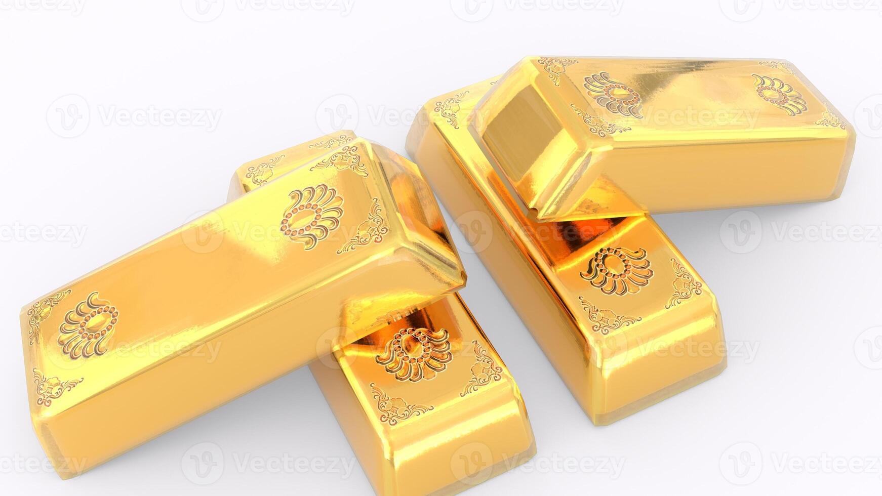 golden bar with white background photo