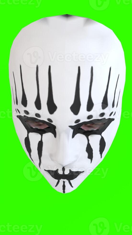 joey face mask with green background photo