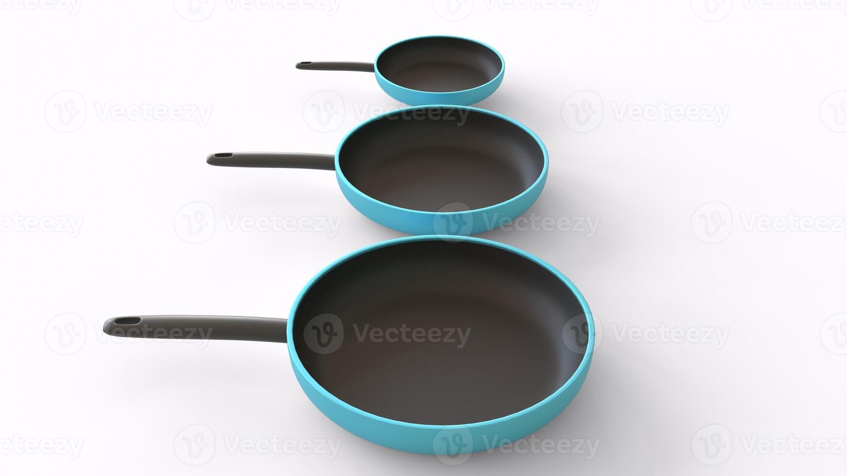 pans with white background photo