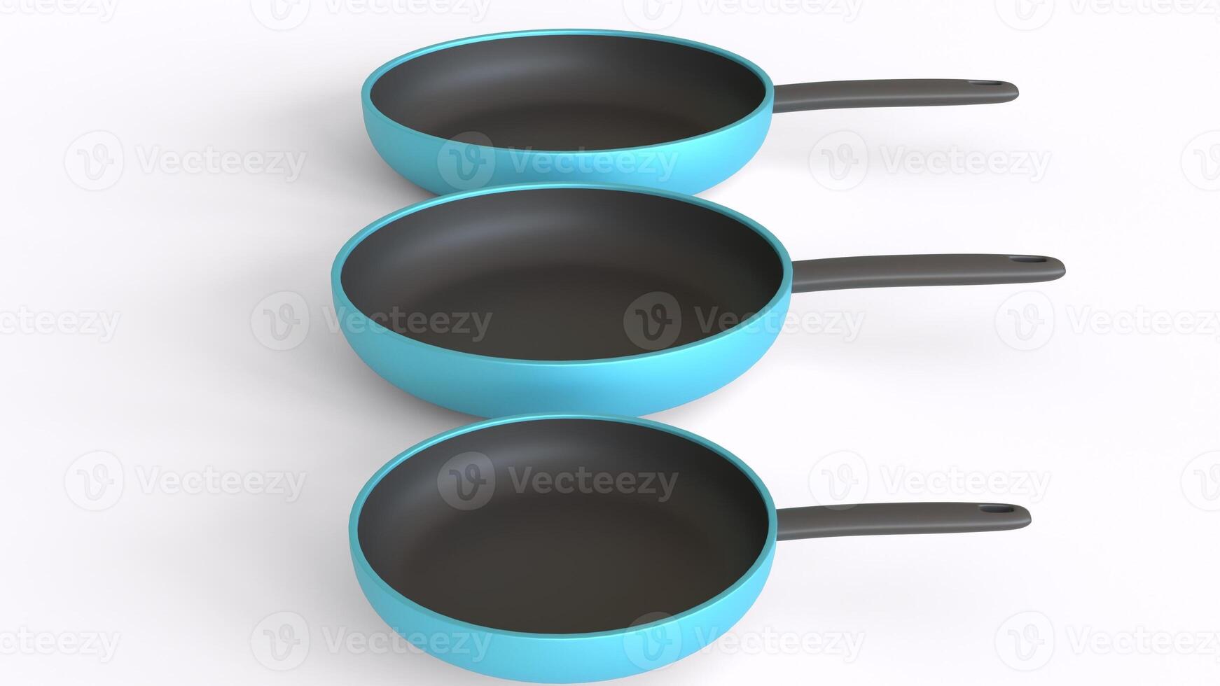 pans with white background photo