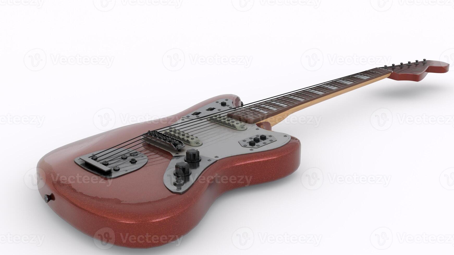 guitar with white background photo