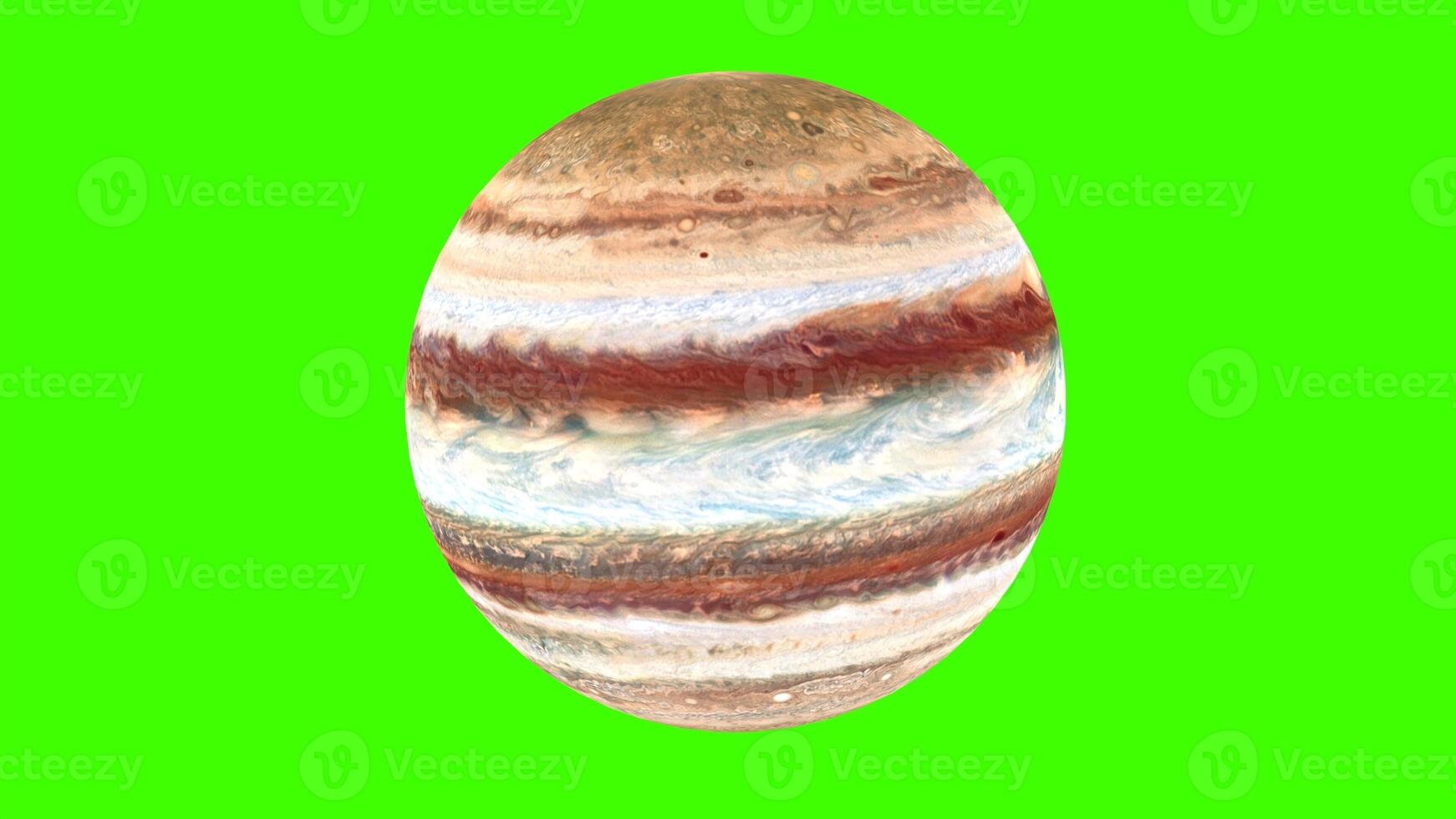 jupiter planet with green background photo