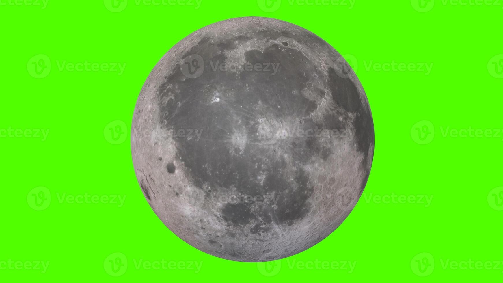 moon with green background photo