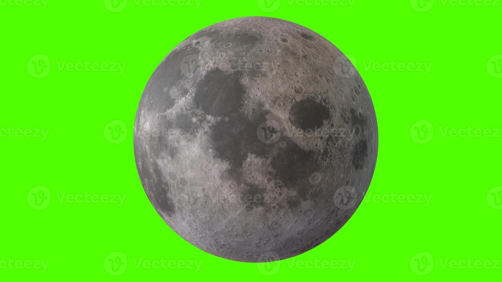moon with green background photo