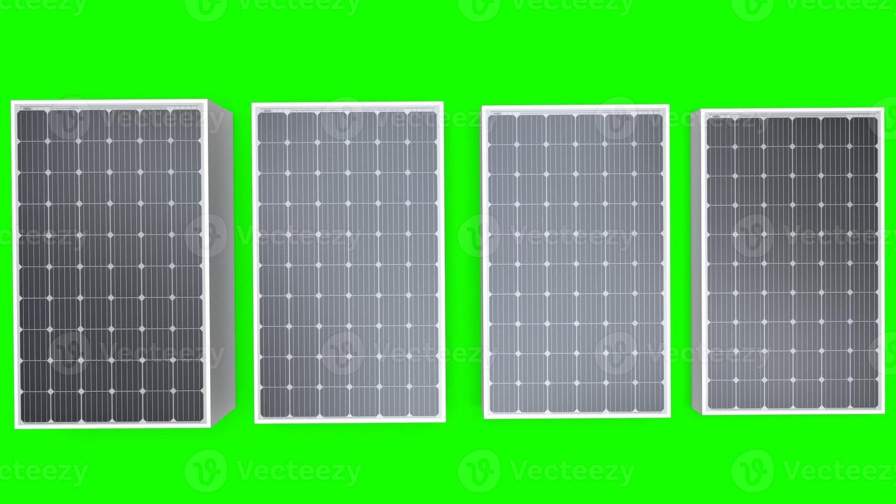 solar plate in bulk with green background photo