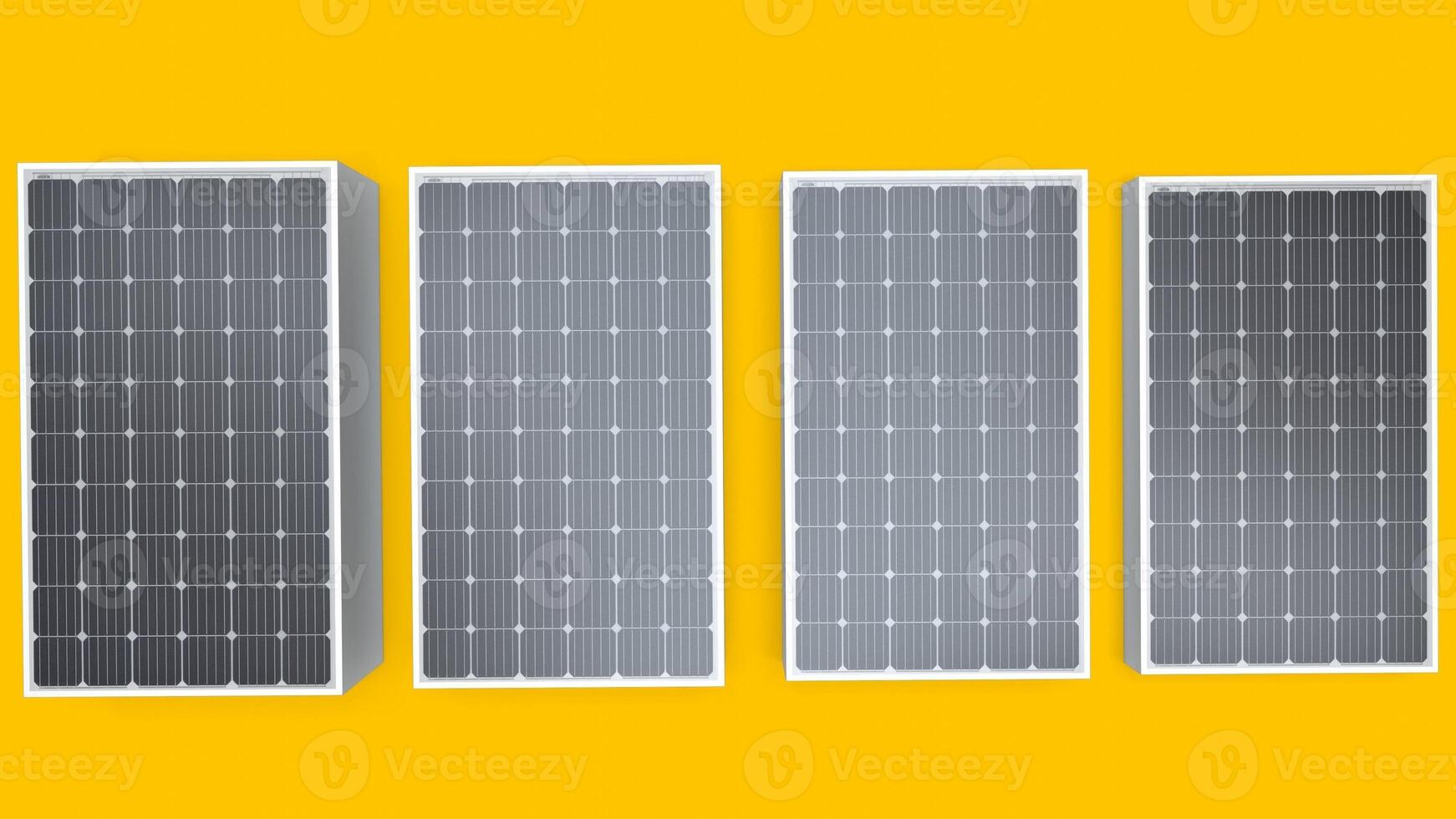 solar plate in bulk with yellow background photo