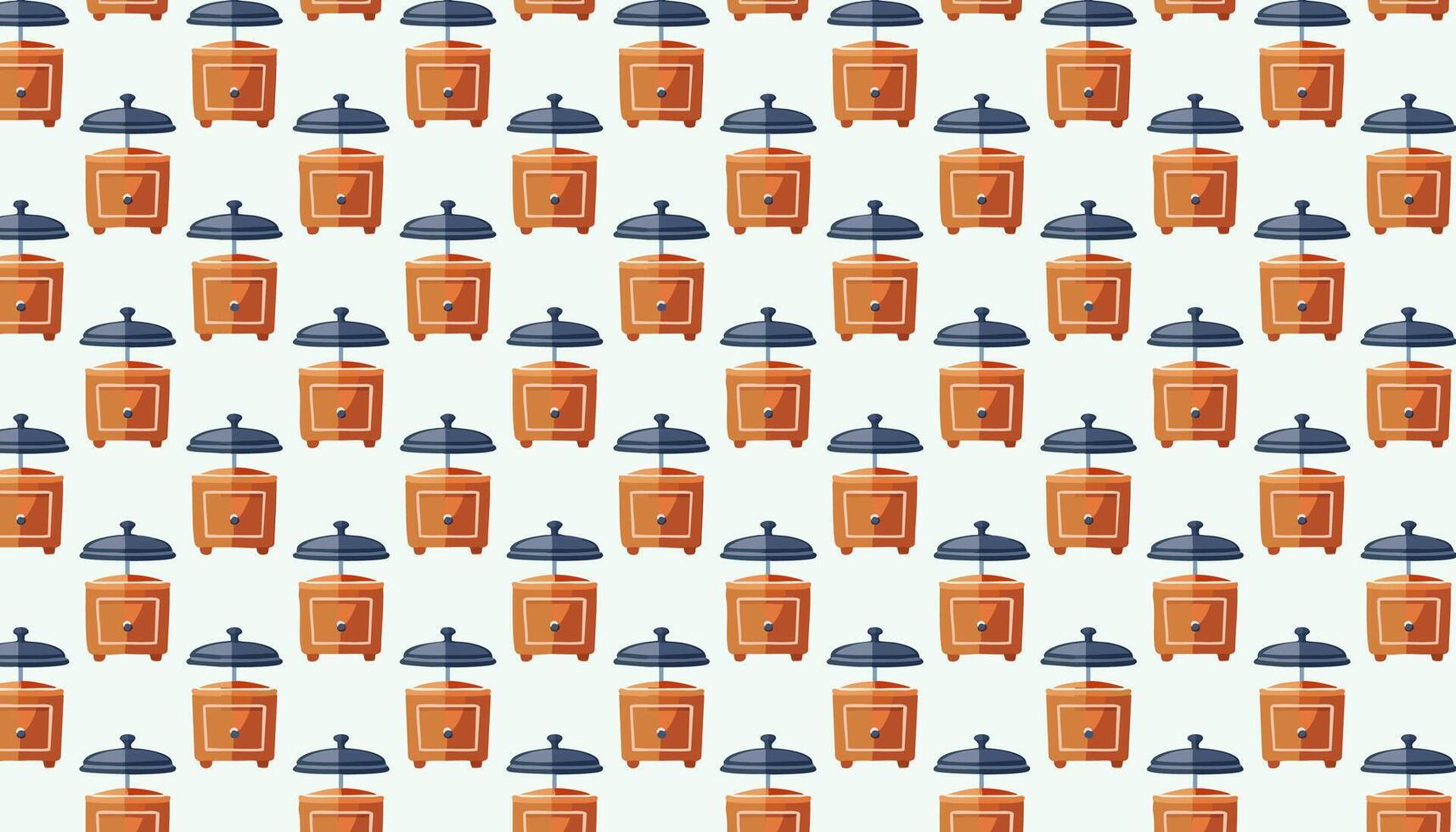 Pattern with spice rack or holder in retro style. vector