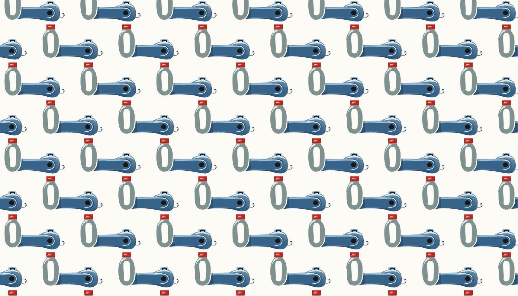 Pattern with manual can opener. illustration. Stock image. vector