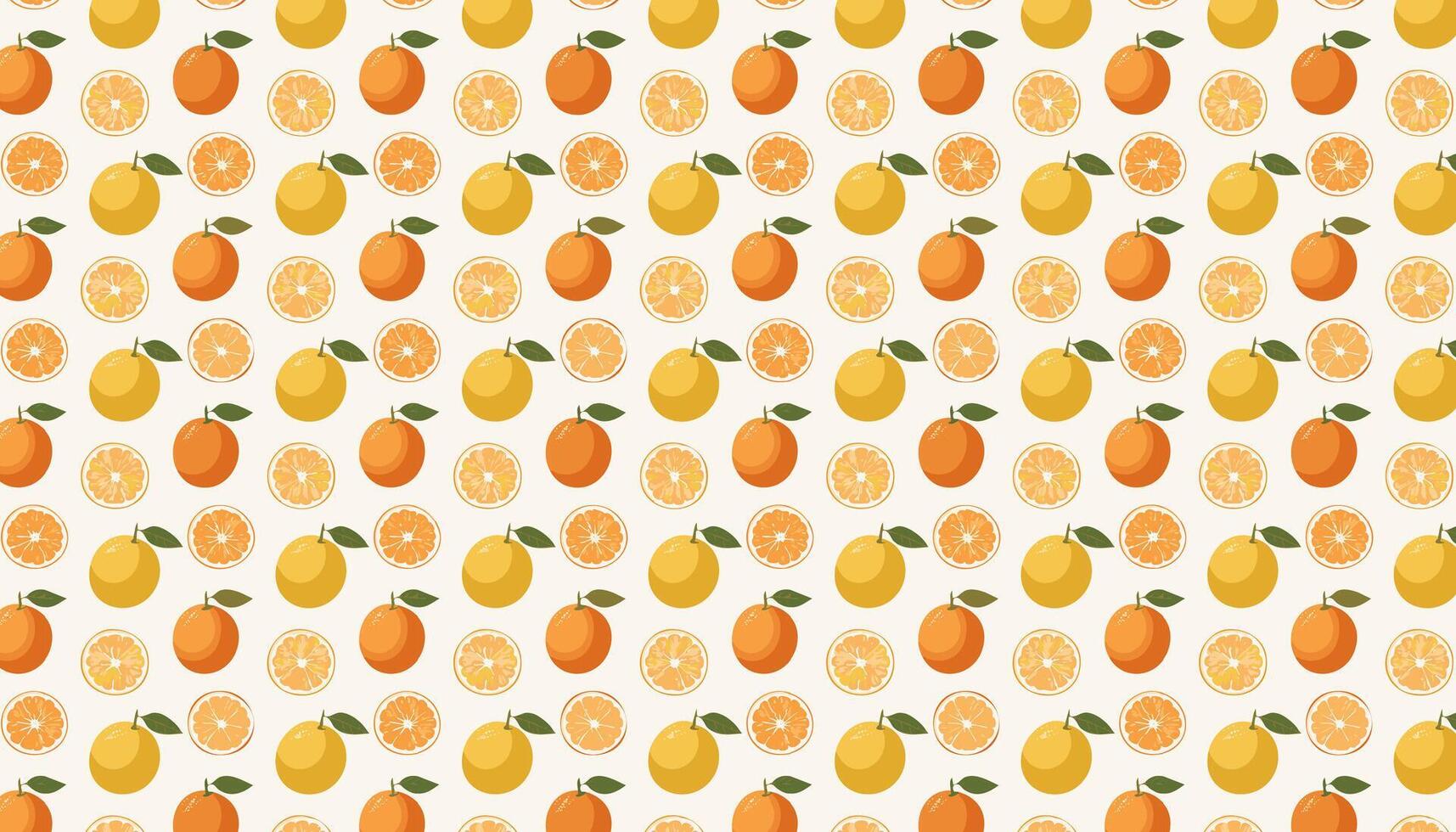 Nectarine fruit with leaves pattern illustration vector
