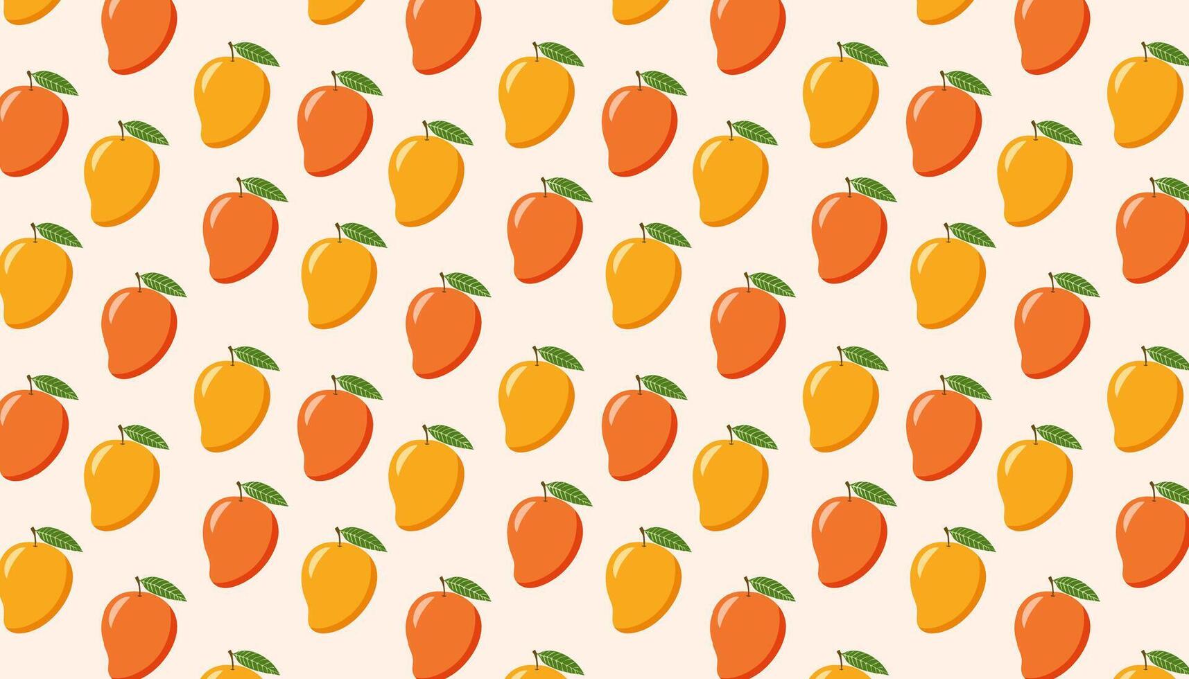 Mango fruit seamless pattern. illustration. Mango background. vector