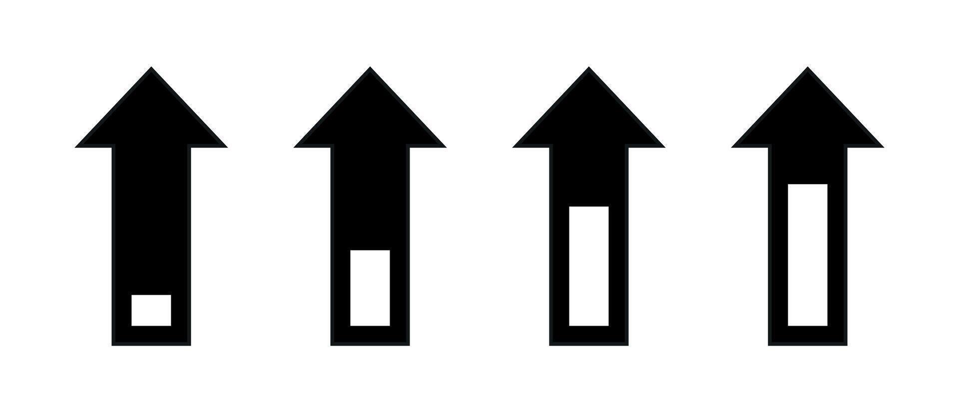 Arrow set icon vector