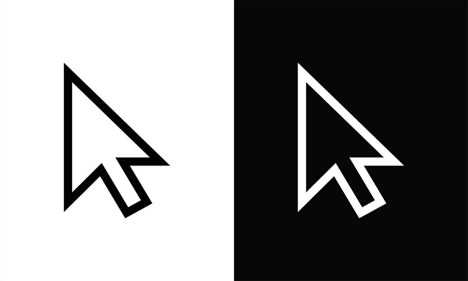 Pointer arrow icon. Computer mouse cursor symbol vector