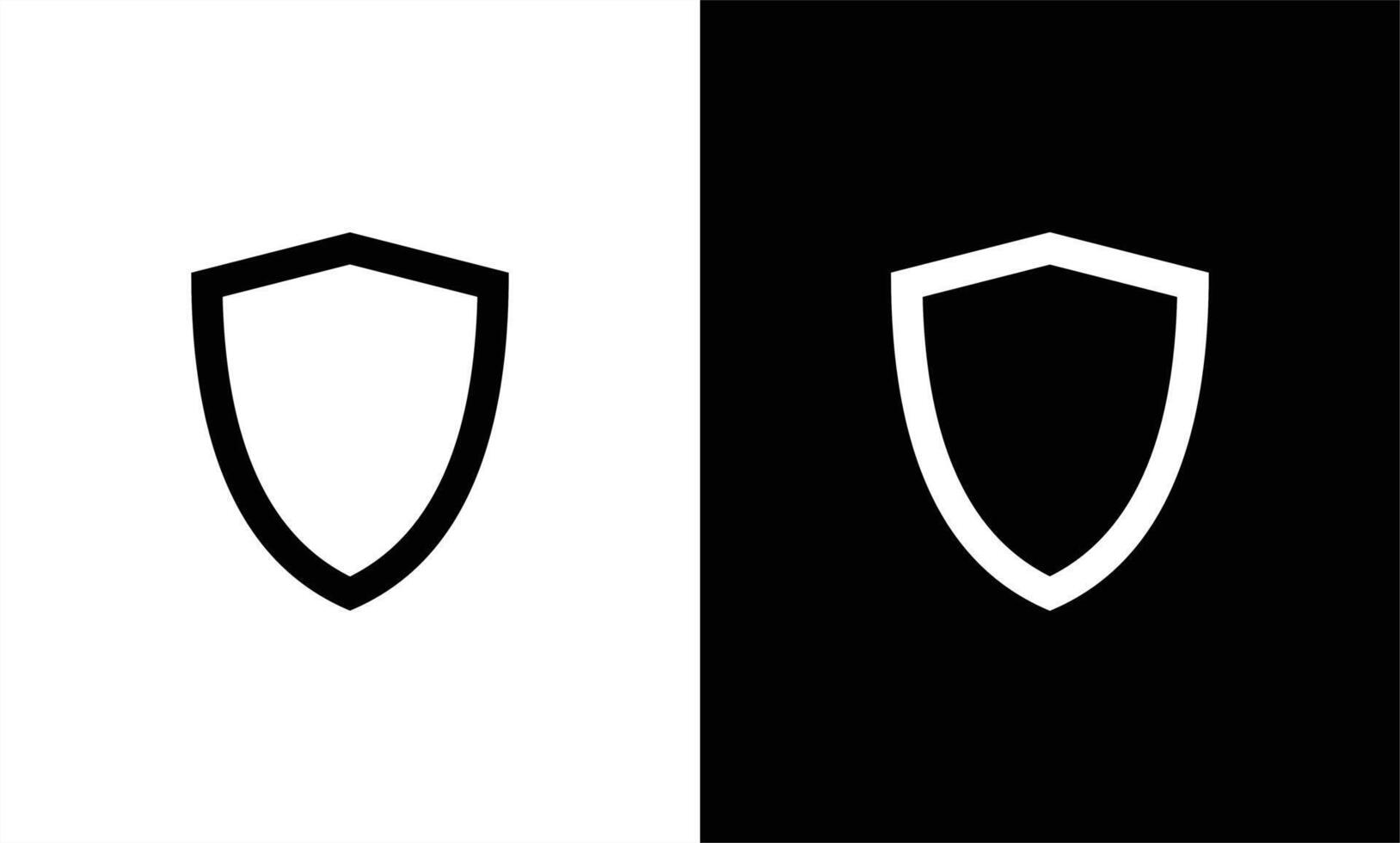 Shield icon flat design template vector