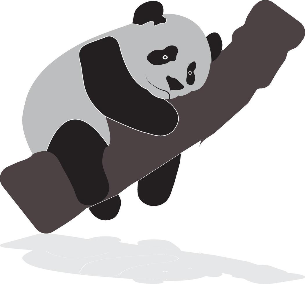 Sleeping Panda Bear icon vector