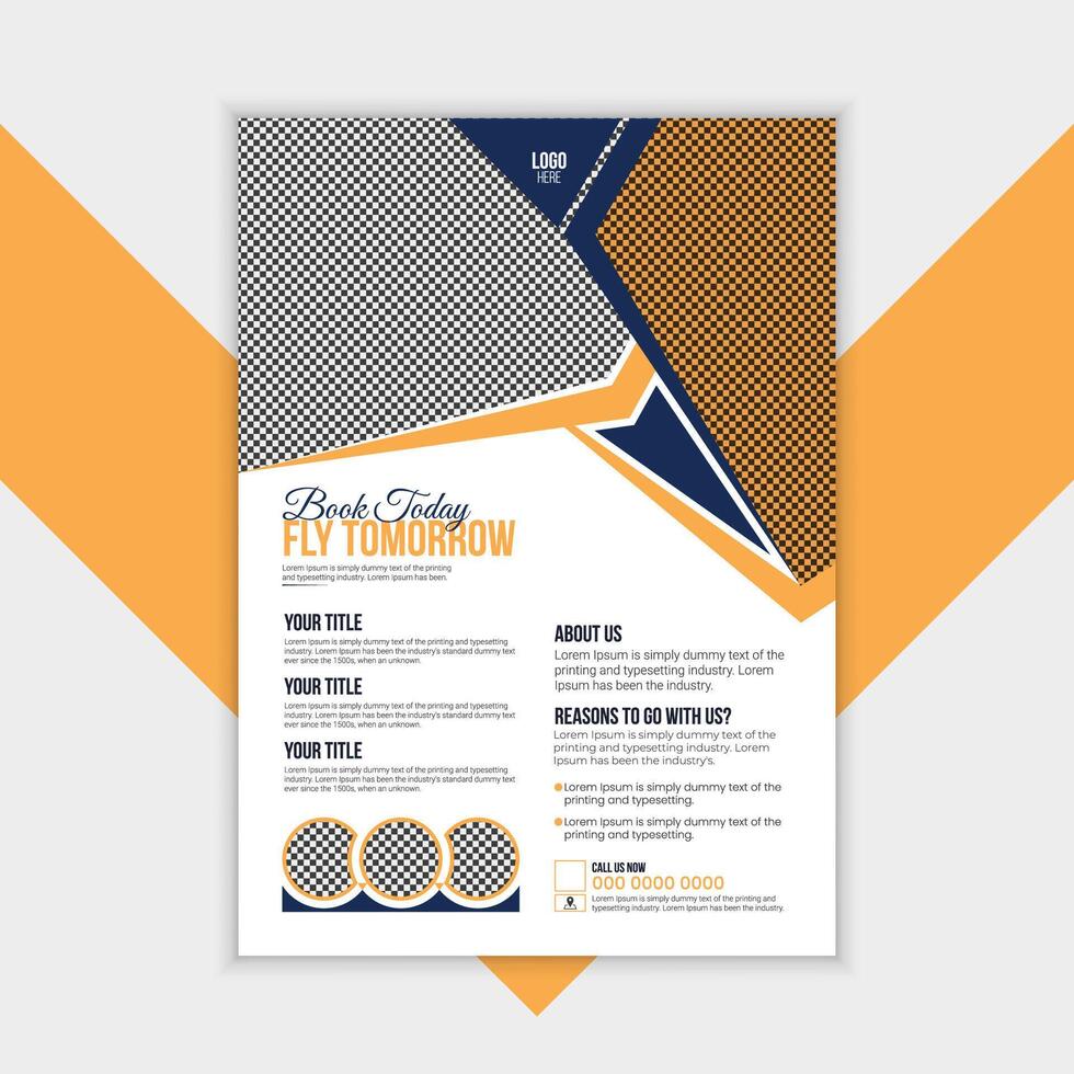 Honeymoon Destination Travel Flyer Template vector