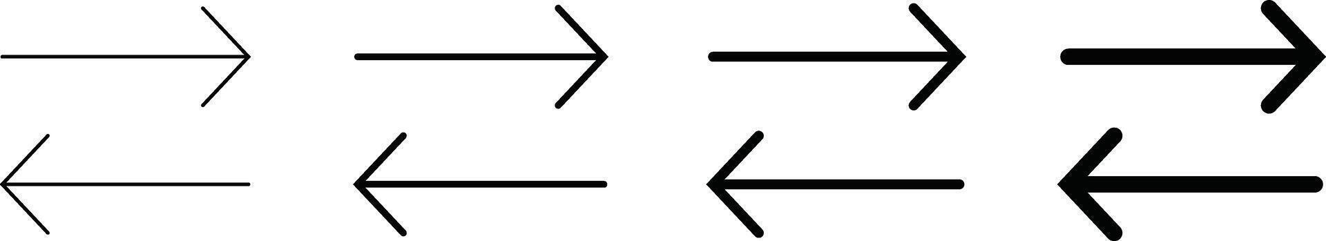 Data transfer icon set. Line style transfer symbol vector