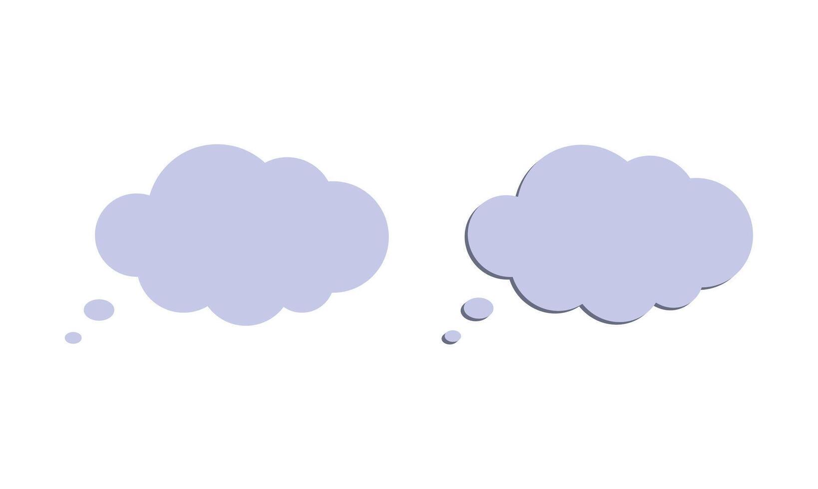 empty message speech bubbles Collection templates vector