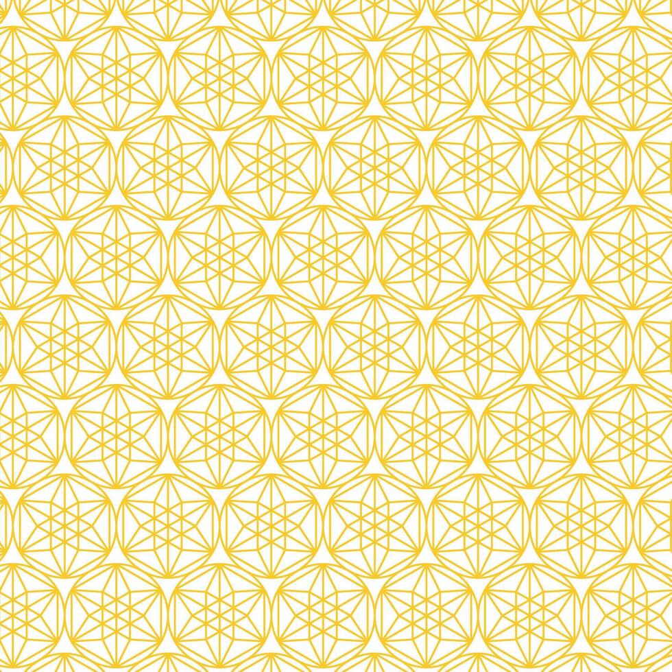 Repeating Circle Motif with Interlocking Geometric Lines for Abstract Background vector