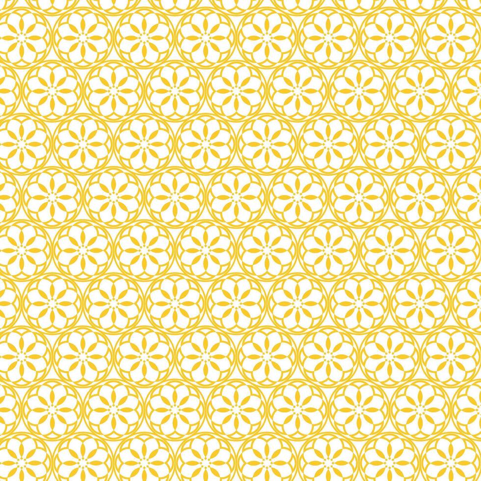 Repeating Circular and Geometric Shapes Forming Decorative Seamless Abstract Pattern vector