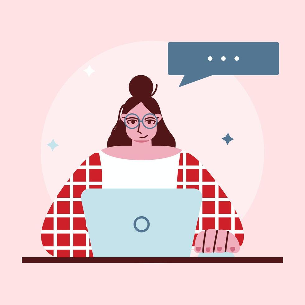 teacher browse student education school illustration vector