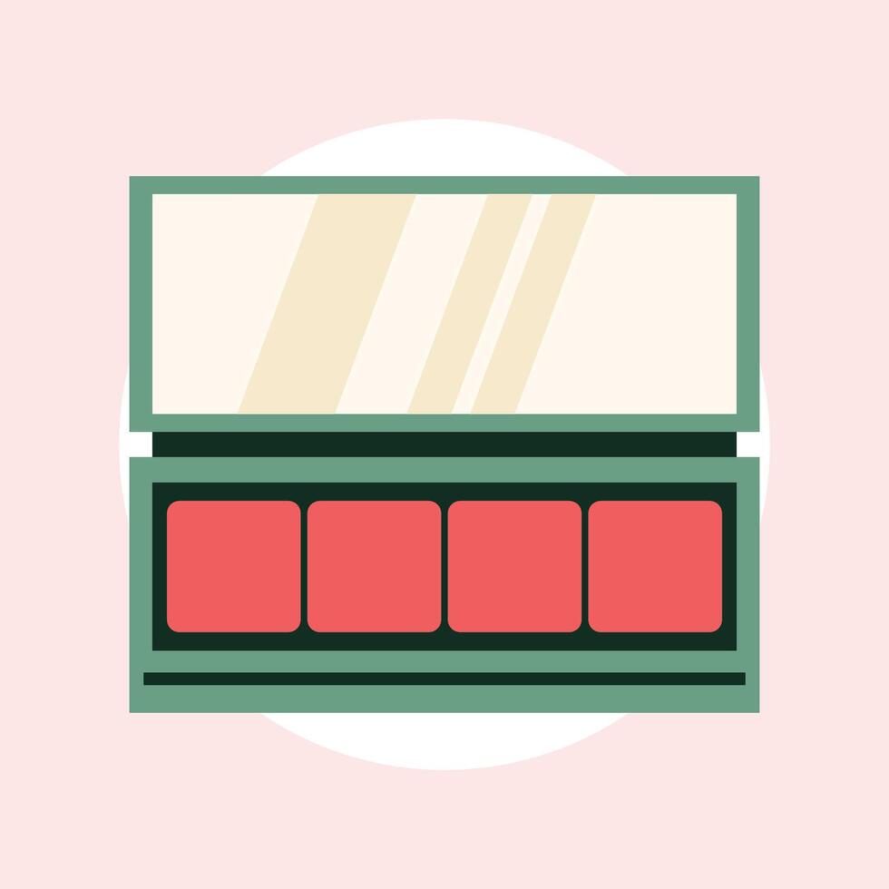 Blush On Make Up Illustration vector
