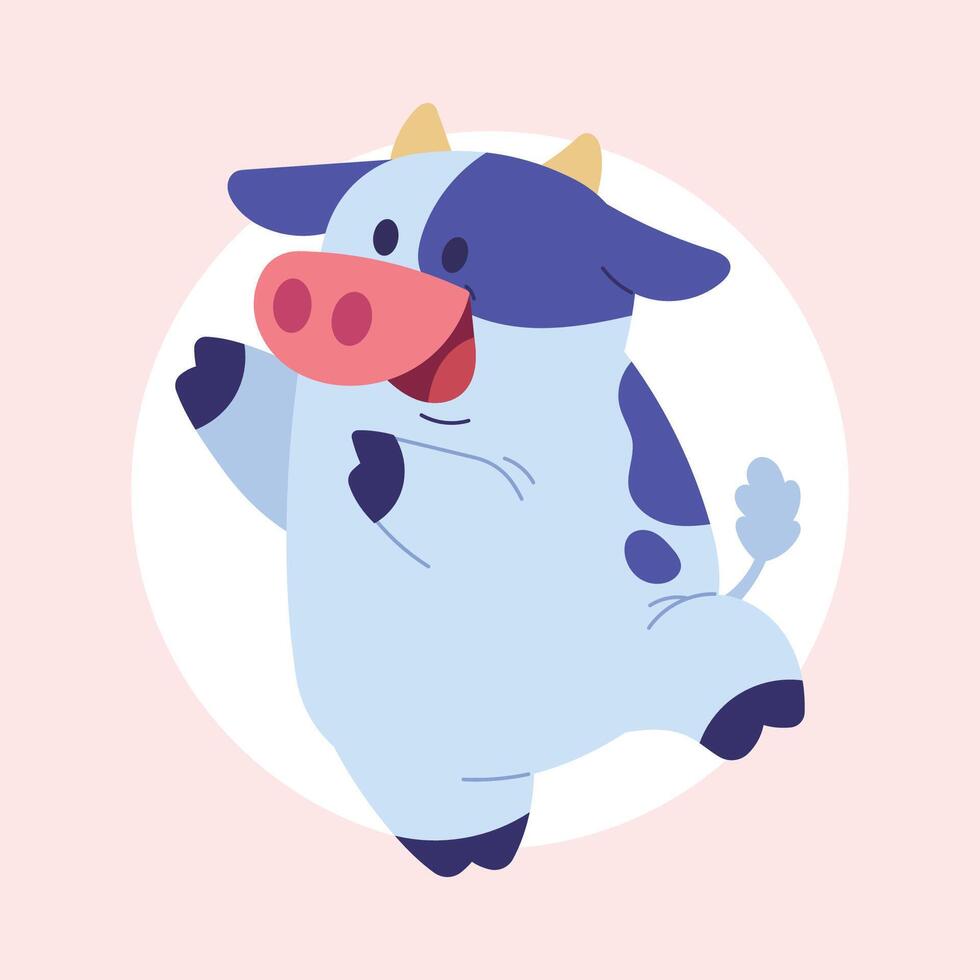 Mascot Cow Illustration vector