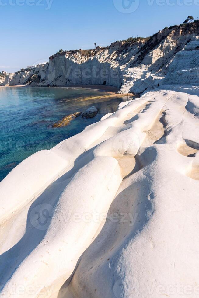 Sicily, Italy-May 11, 2022-the beautiful and white Turkish scale during a sunny day photo